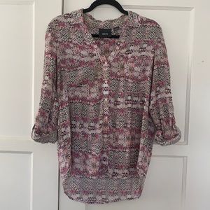 Maeve Anthropologie Button-Up Blouse